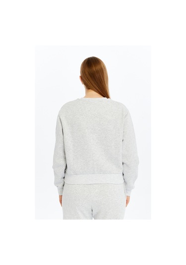 Defys Kadın Basic Sweat Gri Melanj