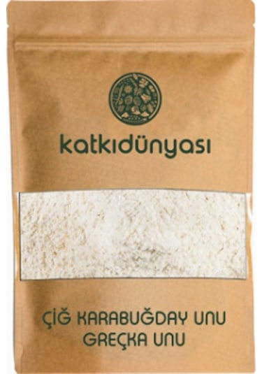 Katkı Dünyası Çiğ Karabuğday Unu (Greçka Unu) 1 KG