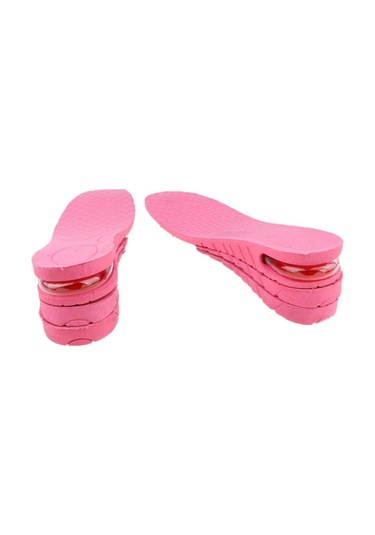 Magideal 3 Katlı Air Up Yükseklik Artırma Topuklu Tabanlık Pembe