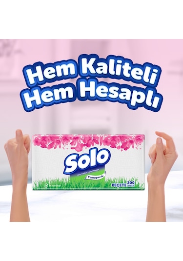 Solo Peçete 200'lü 6 Paket