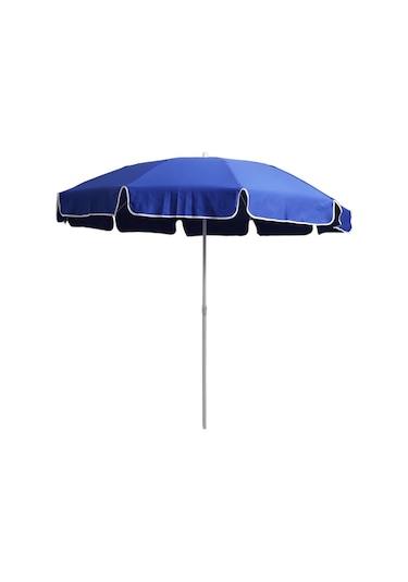 Mashotrend Mavi Gabardin Kalın Kumaş Plaj Şemsiyesi - Balkon Şemsiyesi - Bah