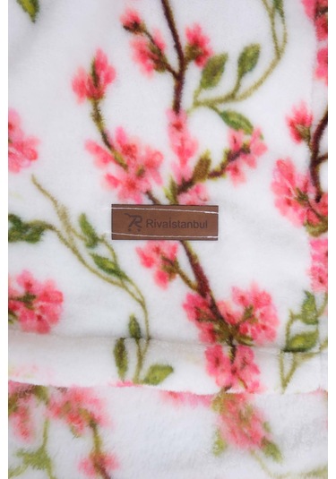 Sakura Çift Kişilik Peluş Battaniye Pembe