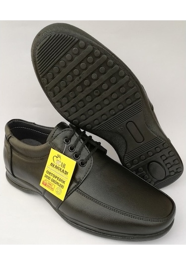 Hakiki Deri Ortopedik Erkek Ayakkabı (399926918) Siyah