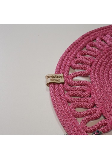 Zengin Design Home Zdh-802 Oval Runner Pembe
