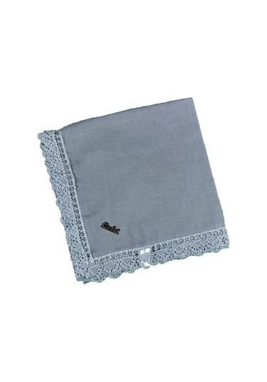 Enba Pamuklu İğne Oyalı Namaz Ve Mevlüt Örtüsü 110x110 Cm Gri