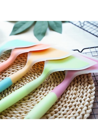 Pembe 1 Adet Silikon Spatula Mutfak Eşyaları Sığır Eti Yumurta Mutfak Kazıyıcı Geniş Pizza Pişirme Aracı Kürek Yapışmaz Spatula Pişirme Gereçleri