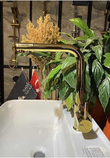 İsaoğlu Yapı Gold Arıtmalı Evye Bataryası Arıtmalı Mutfak Musluğu Arıtıcılı Musluk Gold Batarya Gold