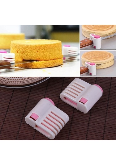 Dancemonkey Cbtx 4 Adet Dıy Kek Dilimleme 5 Katlı Pembe, Kek Pasta Aksesuarları Pembe