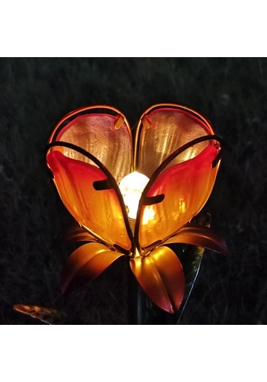 Ebitda Mor/sarı Güneş Enerjili Bahçe Lambası - Ip55 Koruma