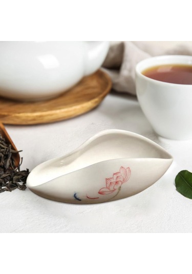 Suntek Ev Büfe Balık Ve Nilüfer Için Seramik Dozaj Kabı