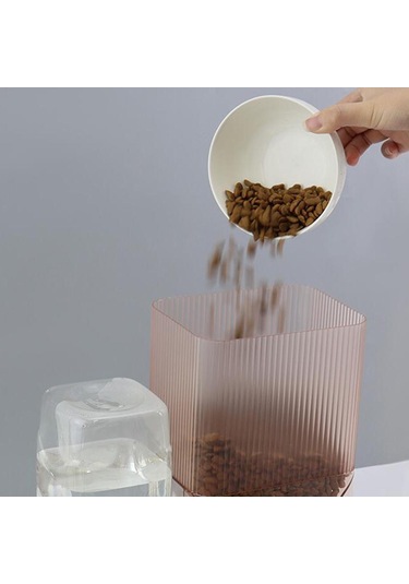 Suntek Otomatik Kedi Tiryakisi Besleyici Evcil Kase-ile-sarı