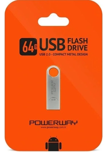 Powerway 64 Gb Metal Usb 2.0 Flash Bellek 1 Adet