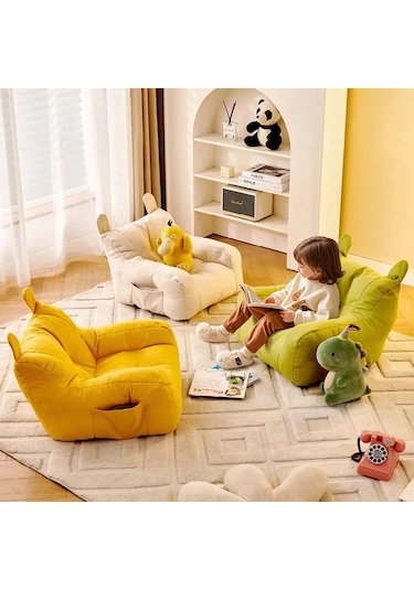Tekli Kanepe Çocuk Küçük Kanepe Sandalye Bebek Okuma Köşesi Çok Renkli