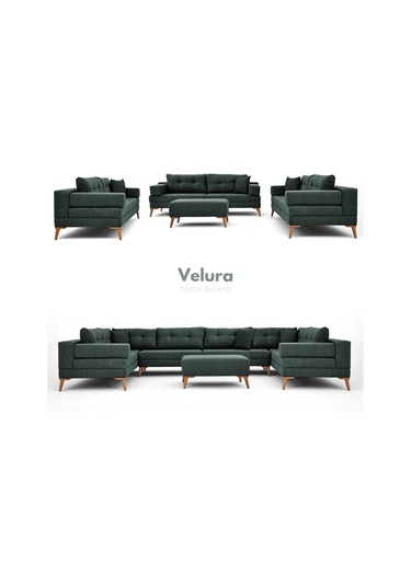 Zeri 3+3+3 Yataklı Puzzle Modüler U Köşe Koltuk Takımı & Puflu Köşe Takımı - Koyu Yeşil 125 Koyu Yeşil Zeri 3+3+3 Yataklı Puzzle Modüler U Köşe Koltuk Takımı & Puflu Köşe Takımı - Koyu Yeşil 125 Koyu Yeşil