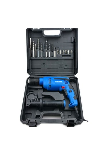 Hyundai HP710Set 710W Darbeli Matkap Pls. Çanta + 16 Parça Uç Seti