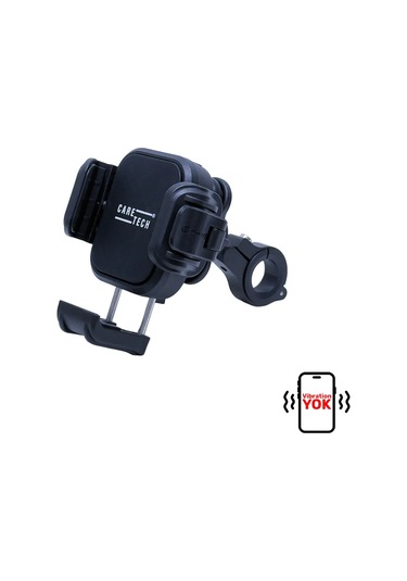 Ct-m16 Telefon Tutucu Titreşim Önleyicili Motosiklet Gidon Montajlı Klipsli Su Geçirmez Üniversal Siyah