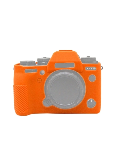 Fujıfılm Xt3 İçin Puluz Soft Silikon Koruyucu Kılıf Turuncu Diğer