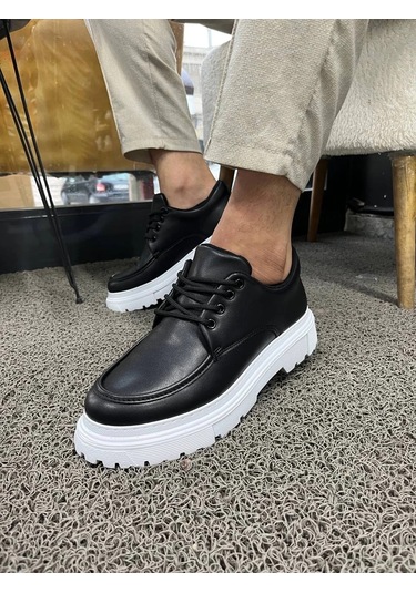 Kb-x6 Kuback Siyah Cilt Günlük Erkek Ayakkabı Siyah17