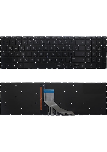 Notebook Klavye, Siyah-ışıklı - Hp Pavilion 255 G8 7n4w6aa, Tpn-c135 Muadili İle Uyumlu