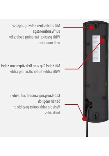 Güvenlik Anahtarlı 10 Soketli Güç Şeridi 0