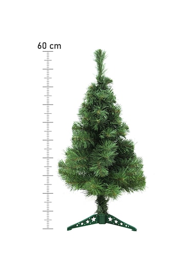 Waldern Luxury 60 CM Yılbaşı Çam Ağacı Plastik Ayaklı (Süsler Dahil Değildir)