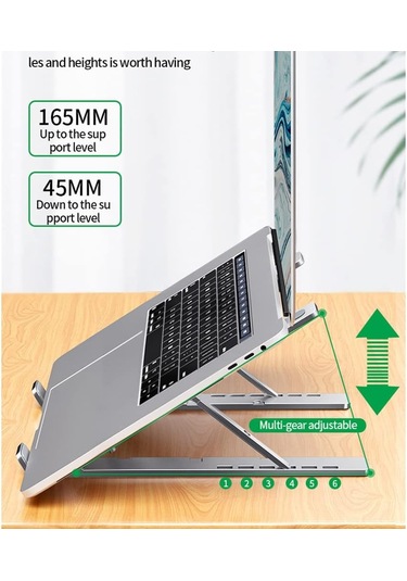 Alfalink Al-20 Alüminyum Ayarlı Notebook + Telefon Yükseltici Stand