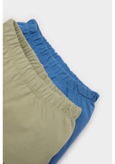 DeFacto Erkek Bebek Esnek Belli Baskılı 2'li Şort E6925A525SMBE389 Mavi