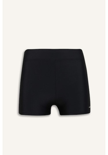 DeFactoFit Slim Fit Dar Kesim Sporcu Deniz Şortu B6397AX25HSBK81 Siyah