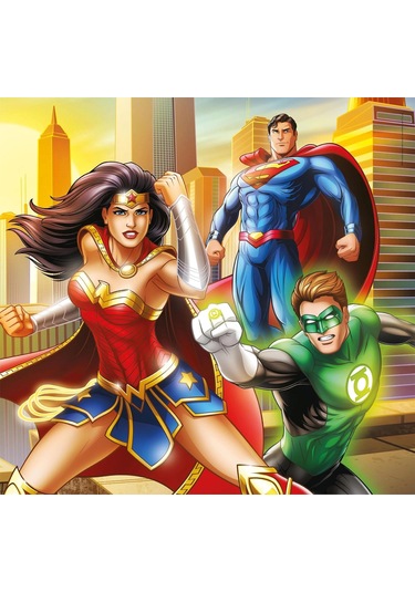 Clementonı 25296 Super Kolor Dc Justice League 3x48 Parça Puzzle