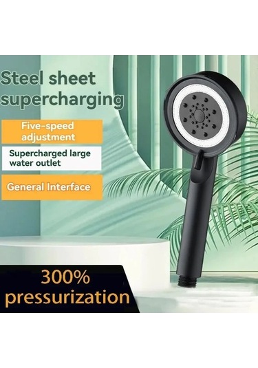 Maoyaya 5 Modlu Duş Başlığı - Yüksek Basınçlı, Taşınabilir, Çok Renkli Seçenek Çok Renkli