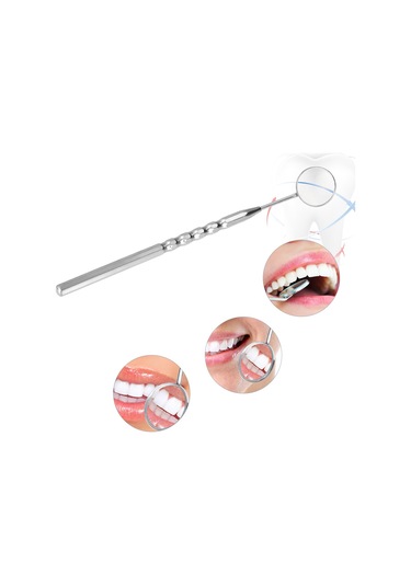 Samdoo Stainless Steel Diş Bakımı Aleti - 45 Derece Tasarım, Kaymazsız Kolu İle Ağız İçini Net Görüntüle, Profesyonel Ve Kişisel Kullanım