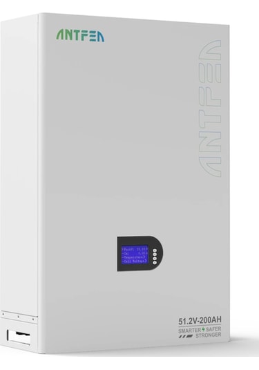 Antfea 51.2V 200ah LiFePo4 Lityum Duvar Tipi Batarya