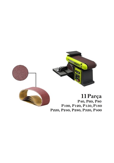 Venoa Ryobi Rbds4601g Uyumlu Tezgah Bant Zımpara Kağıdı 11 Parça