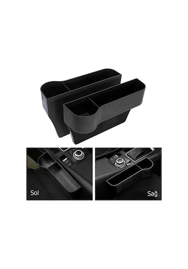 Koltuk Arası Bardak Tutucu Organizer 2 Li Set Oto Bardaklık
