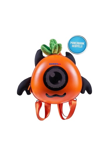Zampago Carrot Led Ekranlı Akıllı Sırt Çantası -tatlı Ejderha - Turuncu Turuncu