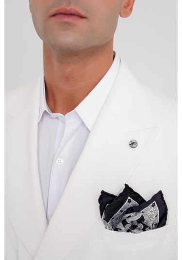 C 646 Ceket Slim Ekru Casual Ekru