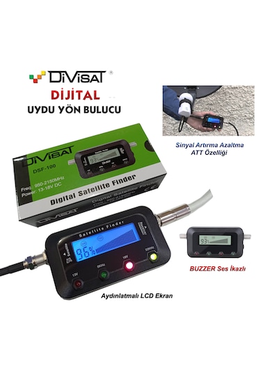 Divisat Dsf-100 Dijital Finder Uydu Yön Bulucu