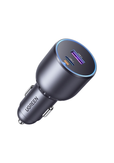 Ugreen 63w 2 Portlu Araç İçi Şarj Cihazı Çakmaklık Adaptörü, 35023
