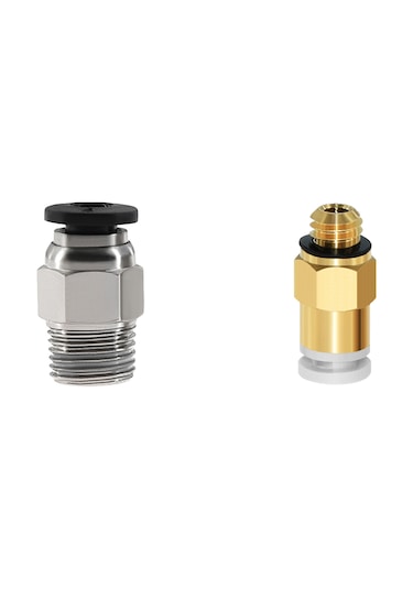 Monyee 3d Yazıcı Parçaları: 2m Mavi Ptfe Boru 4mm 2mm + Kesme Kılıfı + 2 Adet Pc4-m6 Ve 2 Adet Pc4-m10 Bağlantı Elemanı Seti