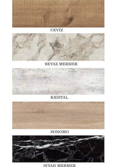 Selena 4Lü Zigon Sehpa Ahşap Ayaklı Salonseti Sehpası Kristal