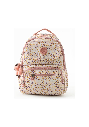 8866 Unisex Klınkır Maymunlu Günlük Ve Okul Sırt Çantası Pembe