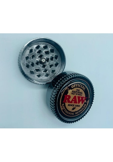 Raw Metal 2parça Tütünöğütücü Parçalayıcı Grinder//37mm