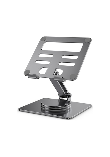 Mt131 Masaüstü Tutucu Soğutma Alüminyum Alaşımlı 360 Dönebilen Katlanabilir Stand Gri