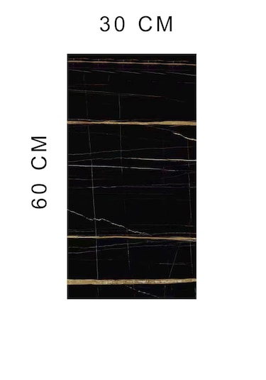 10 Adet 60x30 Kendiden Yapışkanlı Siyah Duvar Paneli