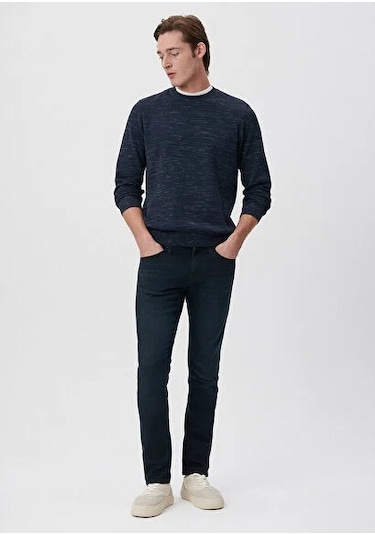 Erkek Lacivert M0042227245 Jake Slim Leg Kot Pantolon-lacivert Lacivert
