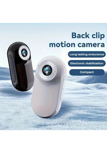 Elmpaly Siyah 360 Derece Dönen 1080p Lcd Ekranlı Evcil Hayvan Kamerası 120 Derece Geniş Açı 240 Dakika