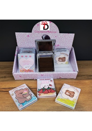 River World Ayıcık Tasarımı Olan Sevimli Ayna Çok Renkli