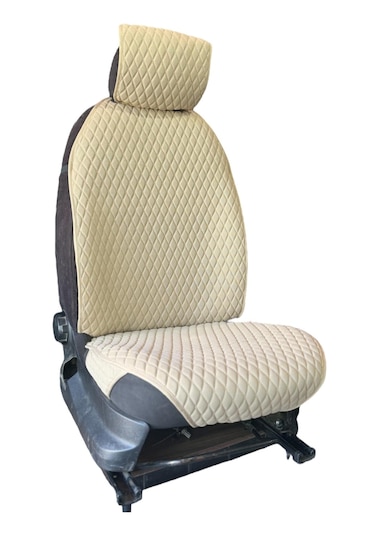 Oto Koltuk Minderi Oto Koltuk Kılıfı 2 Li Set Bej