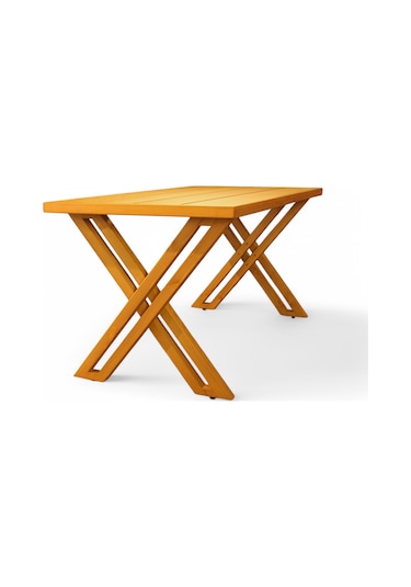 Neiwel Garden Sean Doğal Ahşap Bahçe Yemek Masası-80-100 Açık Ceviz