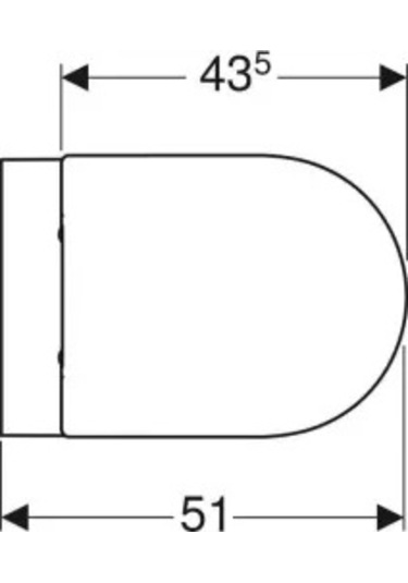 Geberit Acanto Rimfree Asma Klozet Ve Kapak Takımı, Beyaz